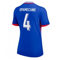 Camiseta Francia Dayot Upamecano #4 Primera Equipación para mujer Eurocopa 2024 manga corta